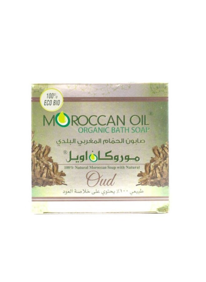 موروكان أويل الصابون المغربي بخلاصة العود من موروكان أويل 250 جرام - Image 1