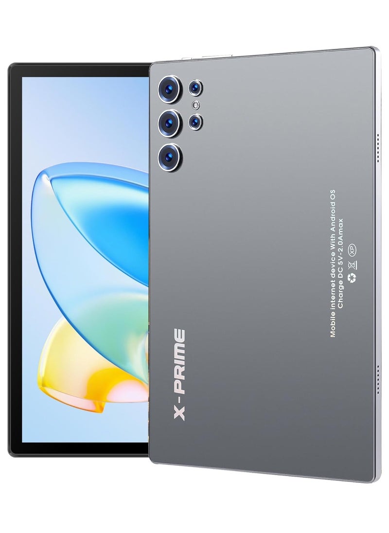 X - Prime - 10.1-Inch HD+ AMOLED Display Android 15 Smart Tablet 12GB RAM 512GB ROM Dual SIM 5G Wi-Fi S25 Ultra Tab with Keyboard and Mouse -Grey - Image 1