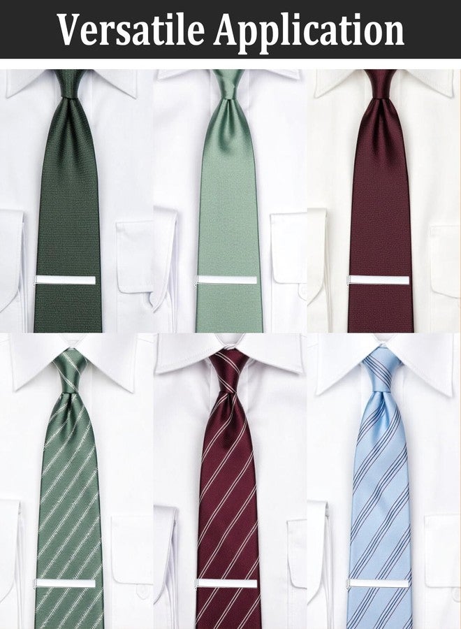 ValueBargain 3Pcs Silver Tie Clip, Multi-Color Classic Tie Bars with Adjustable Clasp, Ideal for Professional Office Formal Events Wedding (Silve, Gold and Grey) - Image 5