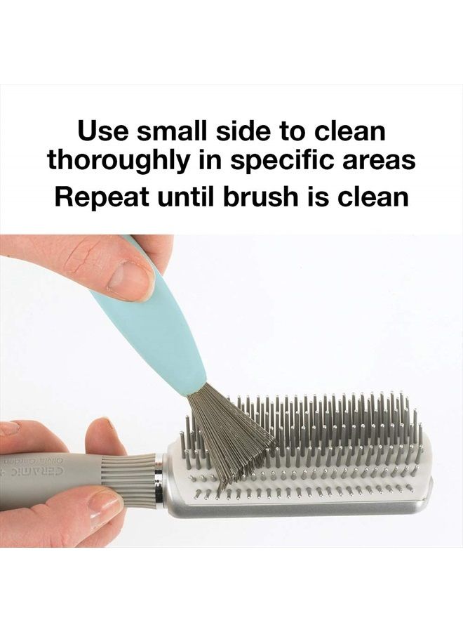Olivia Garden Brush Cleaner 2-tools-in-1, Blue - Image 4
