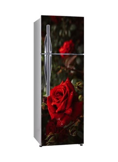 Psychedelic Collection Psychedelic Collection so Wet red Rose Flower Dark backgroundDecorative Extra Large PVC Vinyl Fridge Sticker Multicolor 60 cm X 160 cm  - Image 2