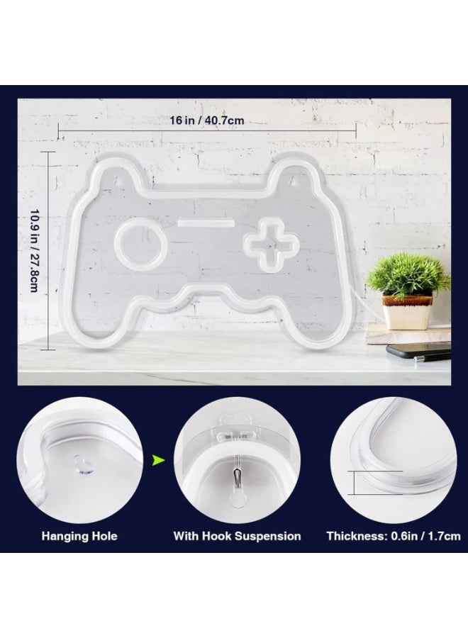 Soofam Neon Light,Gamer Neon Sign,Shaped Decor Neon For Teen Boy Room Decor, LED Game Neon Sign Gaming Wall Decor - Best Gamer Gifts For Boys, Kids - Image 2