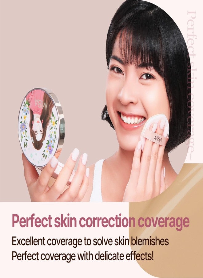 MIBA مؤسسة مIBA أيون الكالسيوم وسادة مزدوجة RX رقم 27 وسادة كبيرة SEASON2 تأثير طويل الأمد. ترطيب البشرة. مكياج متألق تغطية عالية. تخفيف شد البشرة. التصاق سلس. (25 جرام / 0.88 أونصة) - Image 5