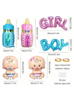 Just Quality Set Gender Reveal Balloon Baby Shower Party Decorations For Boys Girls, Boy Girl Theme Decoration Kit, Gender Reveal Balloon Party Supplies For Boys Or Girls, Party Decor, Party Supplies, Photo Prop  - Image 4
