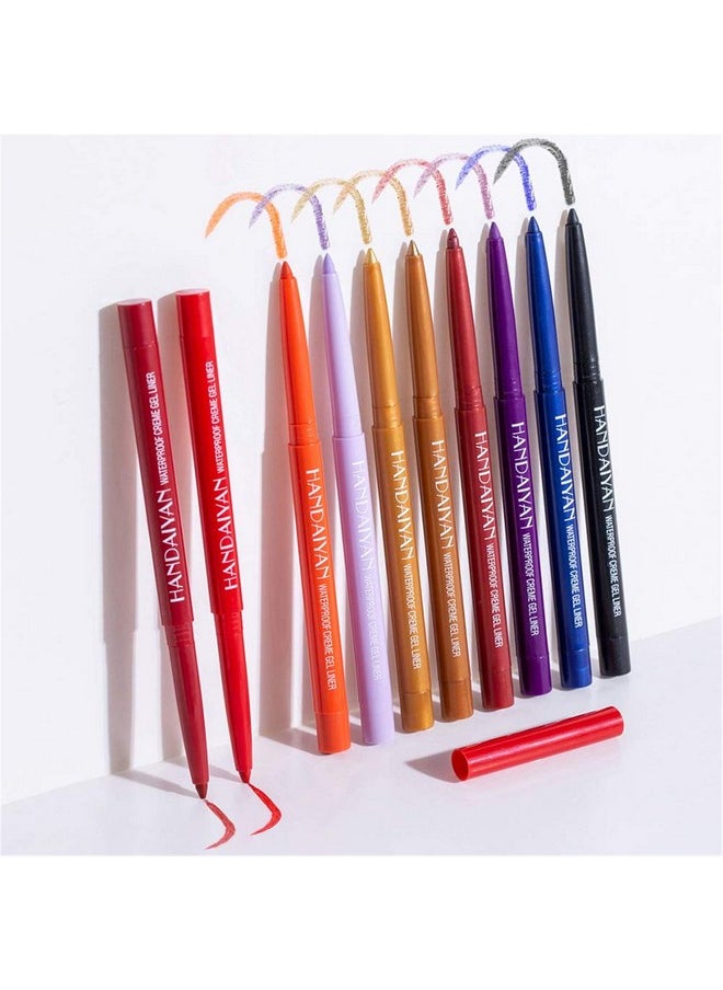 BONNIE CHOICE BONNIE CHOICE 20 PCS Colored Eyeliners Pencil Set, 20 Colors Waterproof Long Lasting Retractable Matte Colorful Eyeliner Milti-Functional Eyeliner Eyeshadow Highlight Pen Christmas Gifts for Women  - Image 2