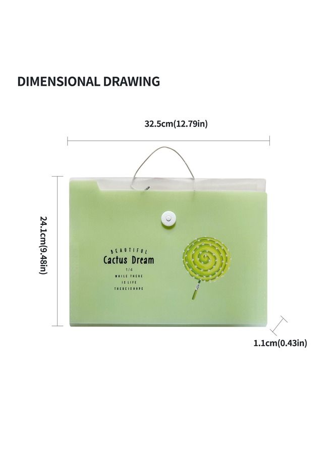 شيانغ يو A4 الحجم 5 حزم منظم المستندات المقاومة للماء توسيع مجلد الملفات - Image 2