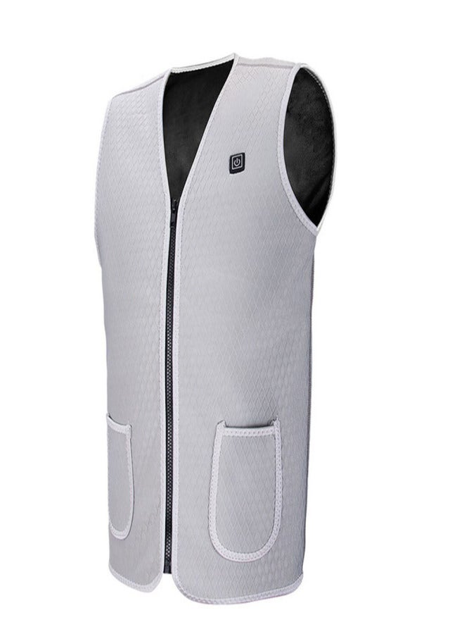 Electric Heated Vest Temperature Adjustable Winter Warm USB Heating Clothes Waistcoat for Women Men Outdoor Hiking Fishing Camping - Image 3