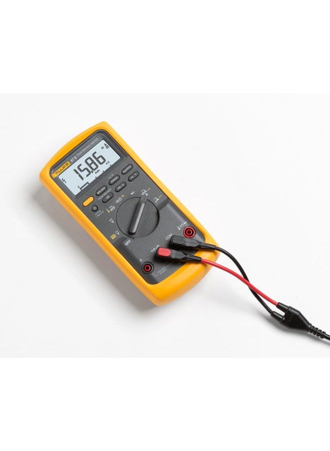 FLUKE 87V Industrial Digital Multimeter, for Advanced Troubleshooting, Measures 1000 V AC/DC, Peak Min/Max, Low Pass Filter, Includes TL75 Test Leads, AC175 Alligator Clips, 80BK Temp Probe - Image 3