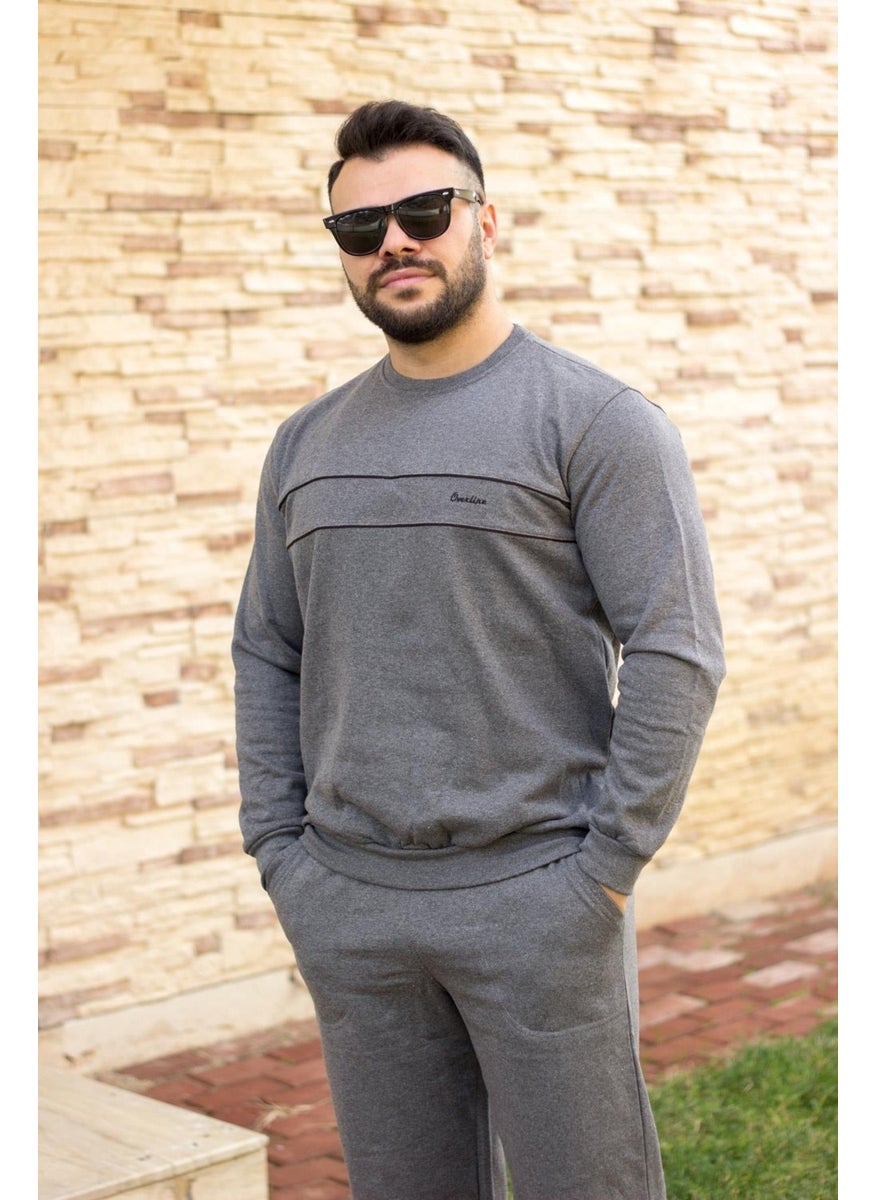 A Little Smart Dark Grey Regular - Battal Big Size Thick Sweat Men's Tracksuit Set 21EESTBAKT10 - pzsku/ZFB9EA5F34C8F0B48426CZ/45/_/1740631155/154713b6-c60a-4164-b15e-234374e8be9c