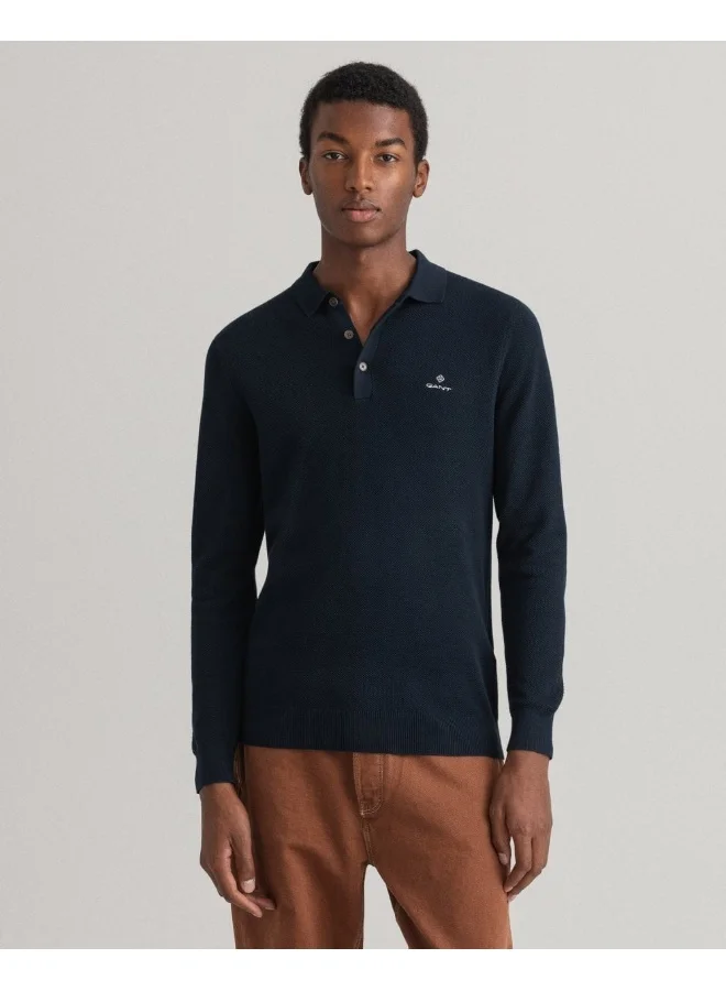 غانت Gant Cotton Pique Polo Sweater