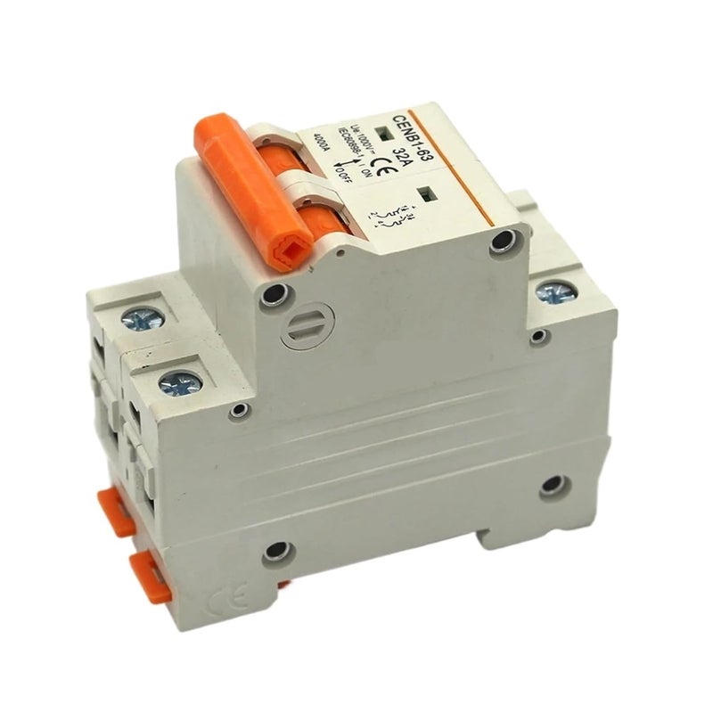 Circuit Breaker, Miniature Circuit Breaker Solar Breaker 2P 1000V 63A for Solar PV System Thermal Magnetic Trip(32a) - Image 1