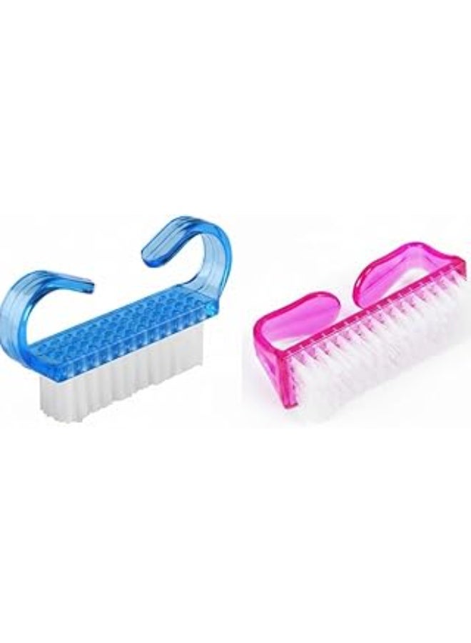 Nail Brushes Set, Pack of 2, Scrubbing Cleaning Brush, Pedicure Brushes, Premium Quality and High Performance, Plastic Handle, Ergonomic Design, Smooth Texture - Image 2