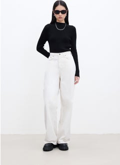 Manuka Gabardine Baggy Trousers Beige  - Image 5