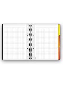 Le Color Lecolor Elegance A5 Notebook Checkered 160 Pages Spiral  - Image 4