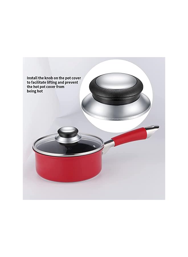 KASTWAVE Lid Knobs, 4 Pcs Universal Pot Lid Handle Covers, Heat Resistant Kitchen Cookware Pan Lid Cover Hand Grip Replacement Knobs Handles for Frying Pan Saucepan Lid Cover Handles Knobs  - Image 4