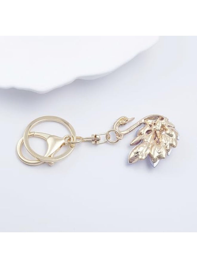 سلسلة مفاتيح حيوانات لطيفة مزينة بالأحجار الكريمة، هدية عصرية مدمجة ومحمولة لصديقك. - Image 3