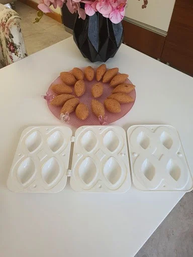 Rennway Practical Kibbeh - Filled Cookie Making Apparatus 3 Pieces