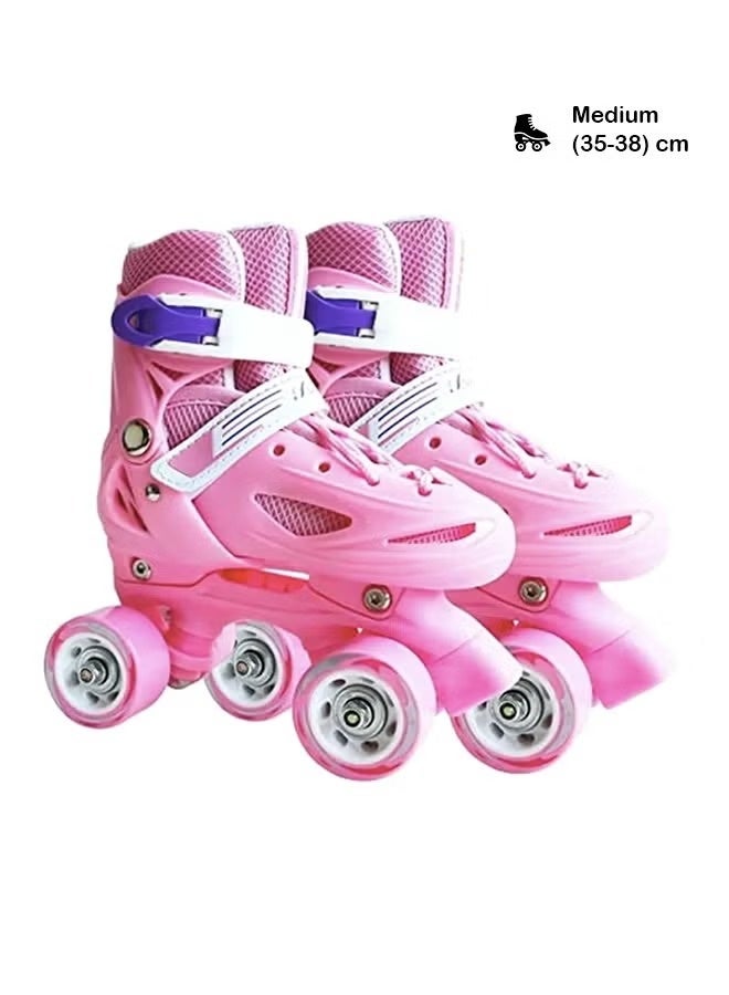 Asquare Kids Unisex Four Wheel Roller Skating Shoes M ( 35-38)cm M ( 35-38)cm - Image 1