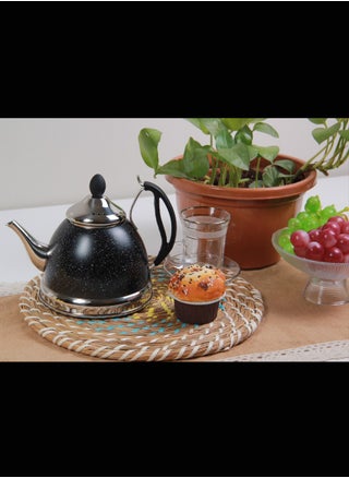 أسود/فضي