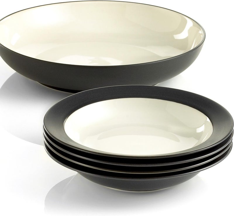 Noritake Colorwave Graphite 5-Piece Pasta Salad Set - Image 1
