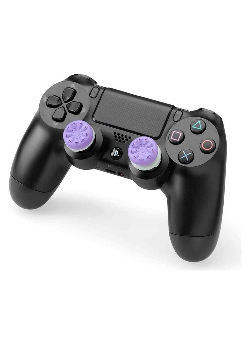 Y&D Galaxy Purple لأجهزة PlayStation 4 (PS4) و5 (PS5) أعواد الإبهام ذات الأداء، أداء قبضة وحدة التحكم المتوافقة، أغطية عصا الإبهام ذات الطابع الخاص (1 عالي الارتفاع، 1 متوسط الارتفاع، أرجواني)  - Image 4