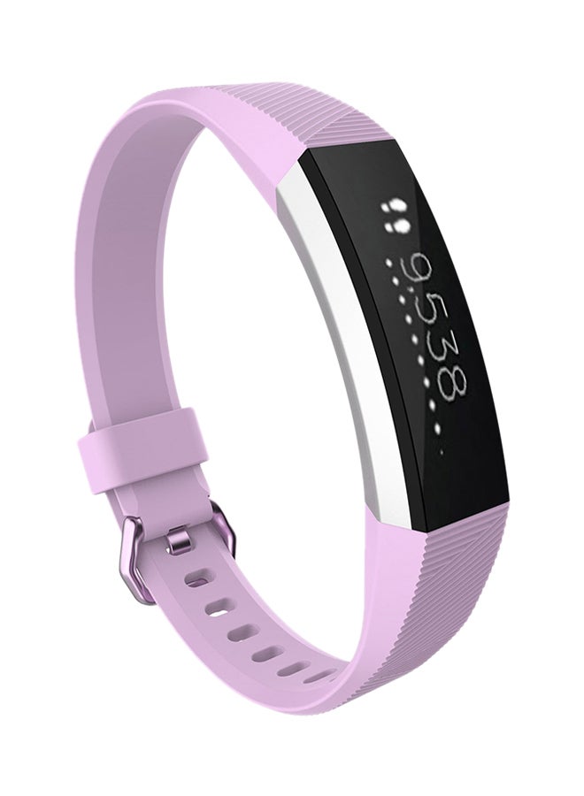 Replacement Sport Wrist Band For Fitbit Alta HR Light Purple - Image 3