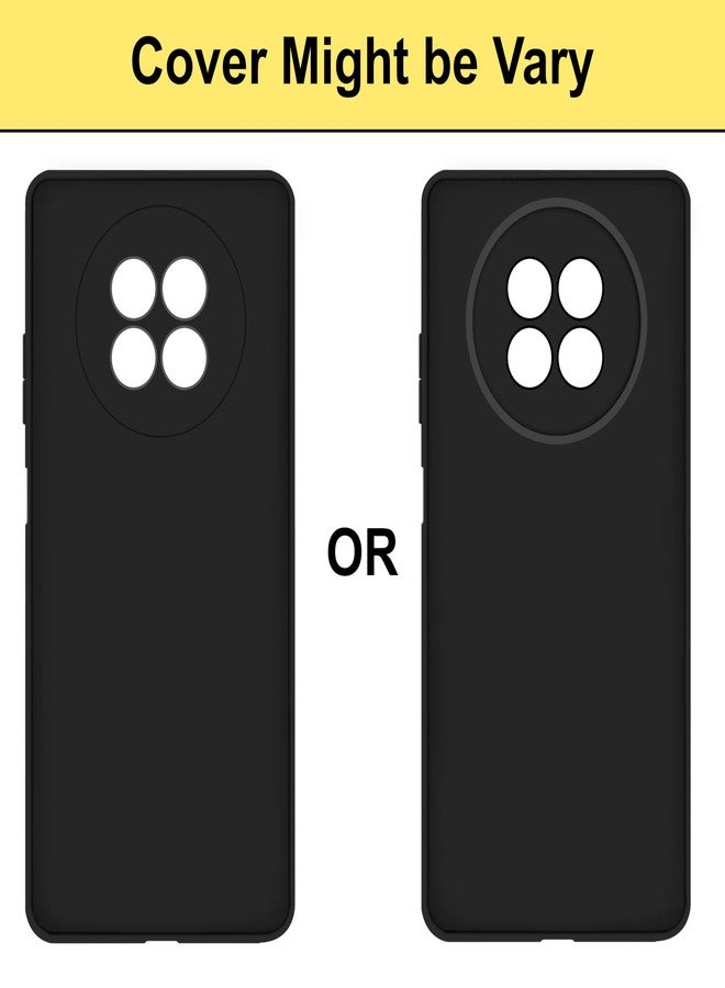 CEDO Back Cover for Realme 12x / 12 / Realme C65 / Narzo 70x (5G) | Camera Bump Protection & Inner Velvet Fabric Lining | Ultra Slim Matte Soft Rubberised Case Cover (Black) - Image 2