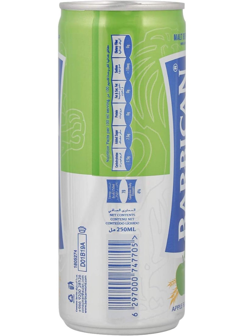 باربيكان مشروب شعير خالية من الكحول بنكهة التفاح 6x250مل - Image 2