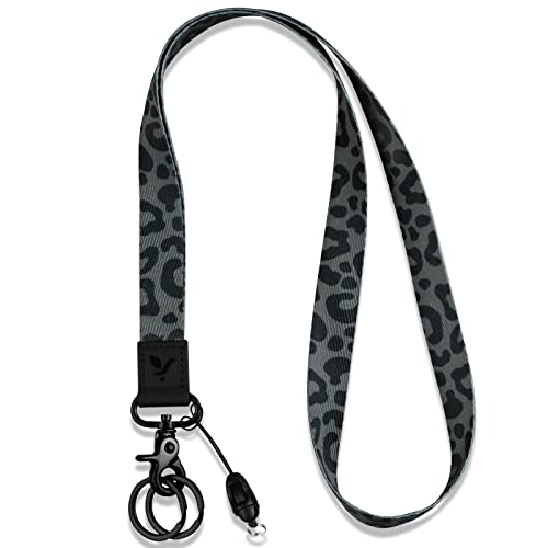 Yiflin Cool Neck Lanyard, Cute Keychain Holder for Women Men, Comfortable Long Strap with 2 Rings - Image 1