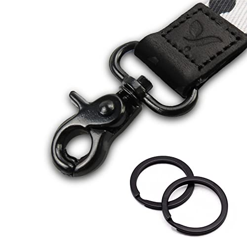 Yiflin Cool Neck Lanyard, Cute Keychain Holder for Women Men, Comfortable Long Strap with 2 Rings - Image 5