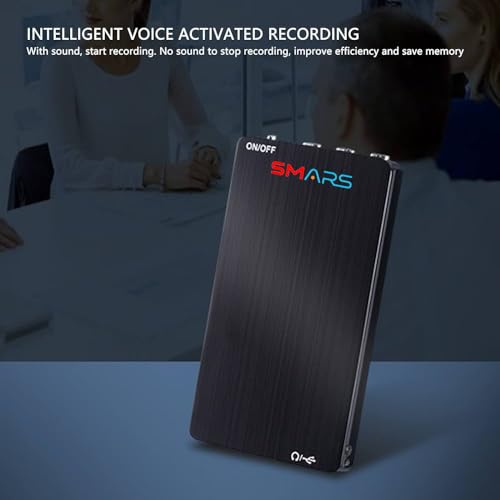 Smars 64GB Digital Voice Recorder with 750 Hours HD Recording Capacity, 80Hrs Battery Time Voice Activated Recorder with Playback HD MP3 Audio - Image 5