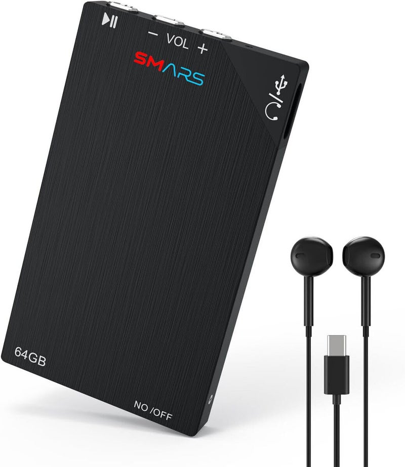 Smars 64GB Digital Voice Recorder with 750 Hours HD Recording Capacity, 80Hrs Battery Time Voice Activated Recorder with Playback HD MP3 Audio - Image 1