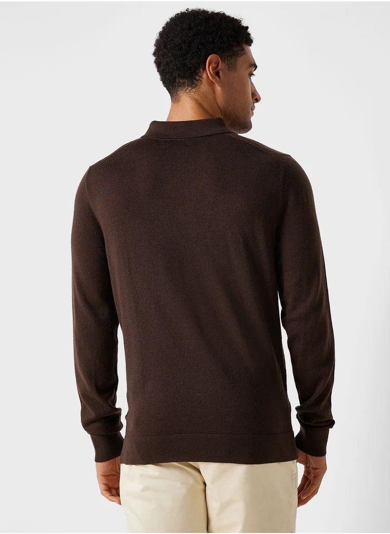 CALVIN KLEIN Essential Polo Sweater