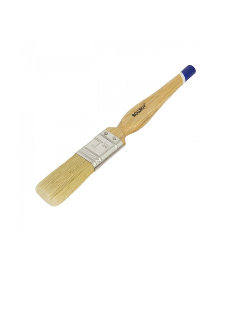 Roll Roy Rollroy Blue Tip 1 Inch Paint Brush White Bristle  - Image 3