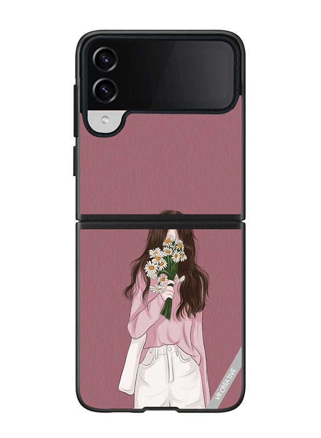 VR CREATIVE Protective Case Cover For Samsung Galaxy Z Flip4 Jenny Design Multicolour - Image 1