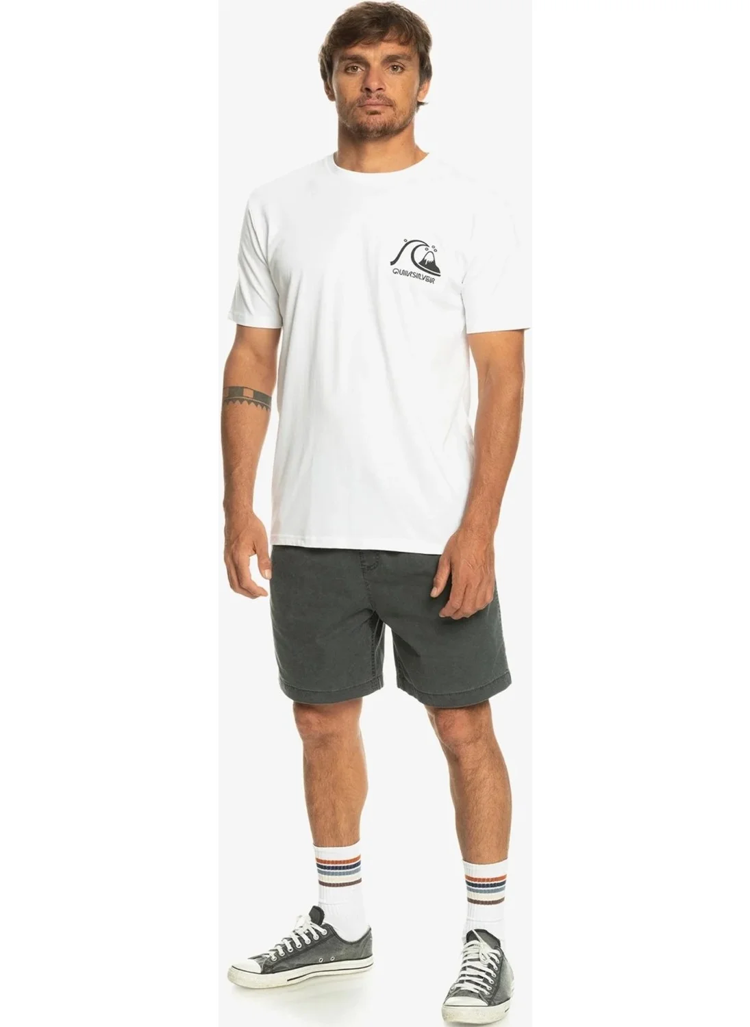 كويك سيلفر Qs Bubble Logo Dna Men's T-Shirt AQYZT09598-SCVW AQYZT09598-SCVW015
