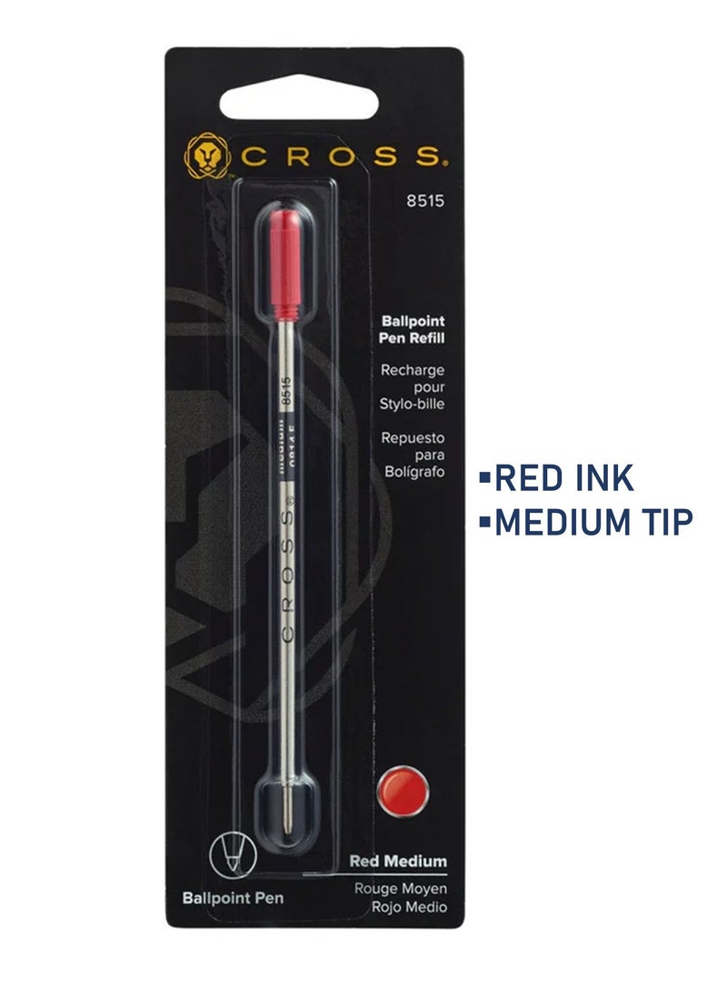 Cross 1-Piece Ballpoint Pen Refill Medium Tip Red Ink  - Image 1