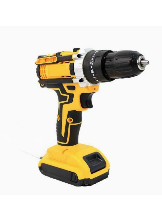 Professional cordless electric drill set, includes 2 batteries - Image 3