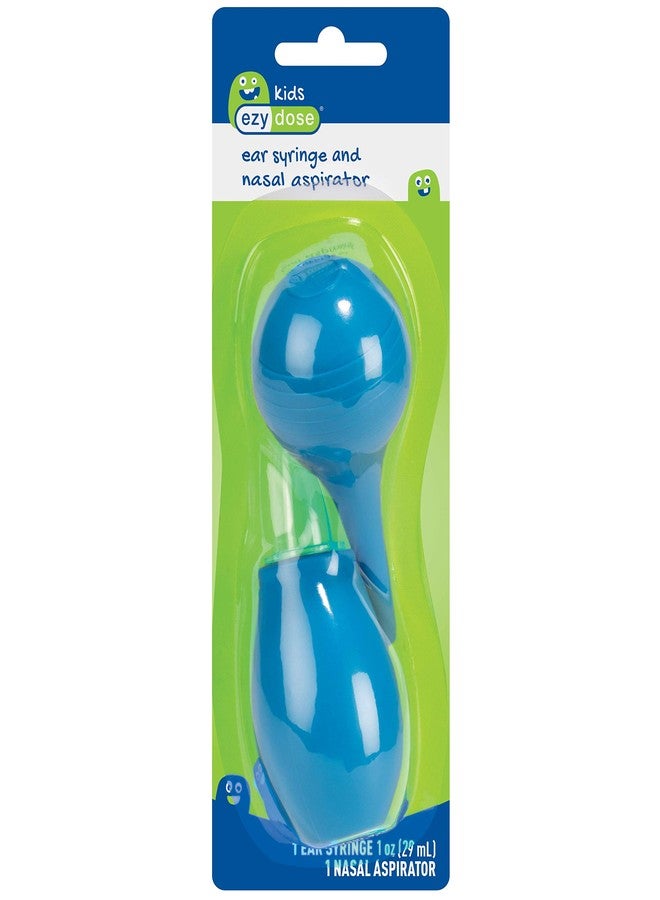 EZY DOSE Kids Ear Syringe and Nasal Aspirator, Sinus Relief and Mucus Sucker for Baby and Toddler, Easy to Clean and Dishwasher Safe, Blue, BPA Free - Image 2