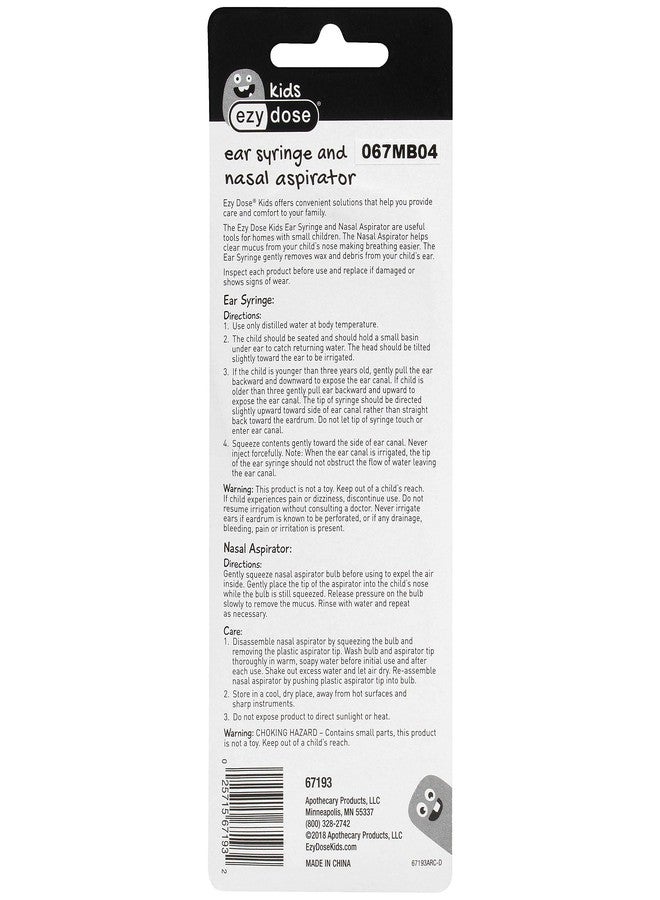 EZY DOSE Kids Ear Syringe and Nasal Aspirator, Sinus Relief and Mucus Sucker for Baby and Toddler, Easy to Clean and Dishwasher Safe, Blue, BPA Free - Image 3