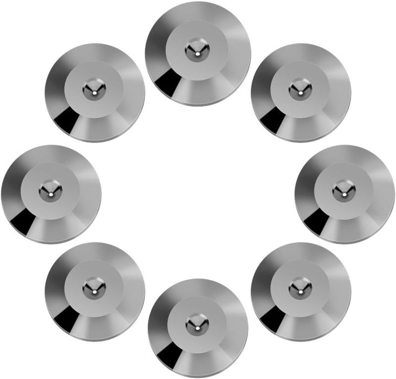 woobles Speaker Base Pad, 8 Pcs Pure Copper 25 x 4mm Universal Copper Speaker Shock Base Pad Isolation Mat Floor Disc (Gun Color) - Image 2