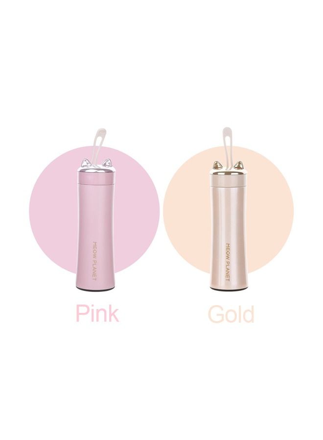 2-Piece Cute Cat Vacuum Water Bottle 280ml  - Image 1