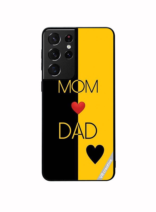 VR CREATIVE Protective Case Cover For Samsung Galaxy S21 Ultra 5G Mom Love Dad Design Multicolour - Image 1