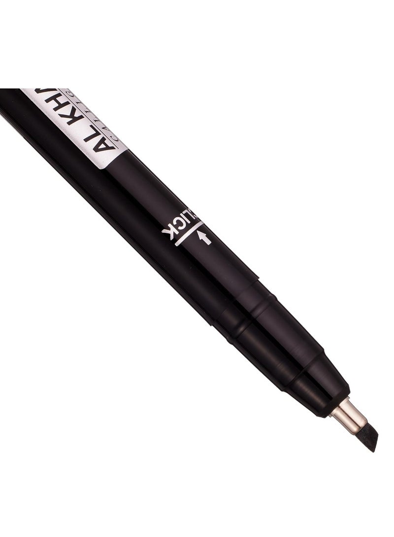 Al Khatat 12 قطعة قلم خط عربي طرف 3 مم حبر أزرق - Image 3