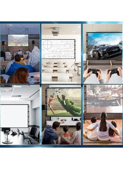 CityRiya-Long Projector Screen and Stand, 120 inch Portable Projector Screen with Stand, Indoor Outdoor Projection Screen, 16:9 4K HD Wrinkle-Free Movie Screen with Carry Bag for Home Movie Theater  - Image 5