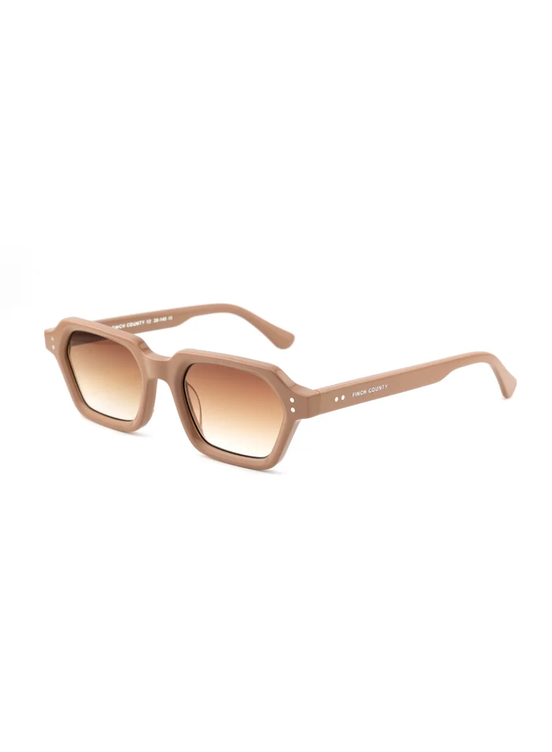 Finch County Finch County Sierra Sunglasses Beige | Unisex Acetate Frame | UV400 Protection | Non-Polarized Nylon Lenses | Stylish Everyday Eyewear