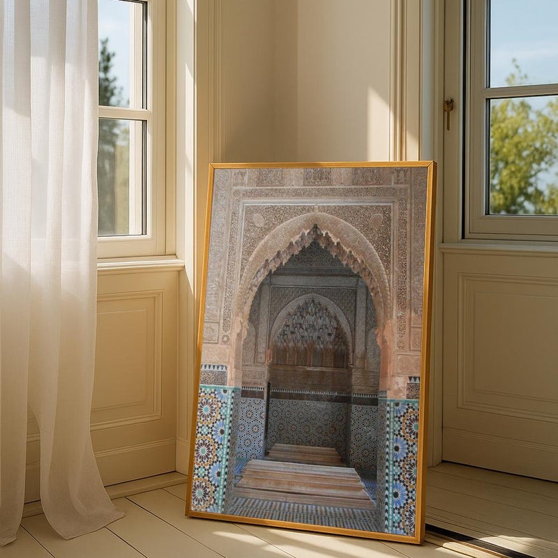 ماركتنا لوحة قماشية بتصميم اسلامي مع برواز مجوف مقاس (50×70) قطعة واحدة - Image 3