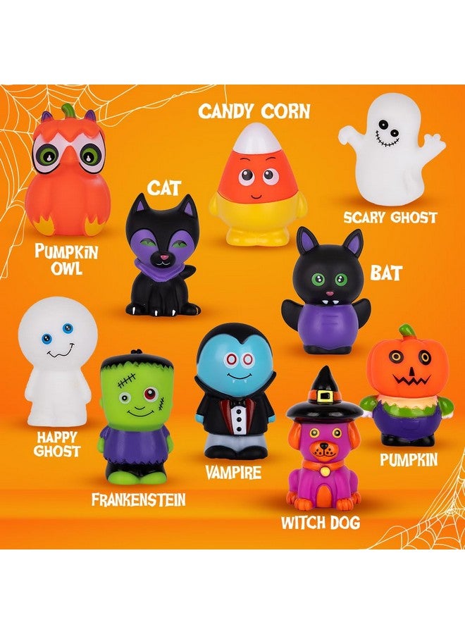 ArtCreativity Assorted Halloween Rubber Characters for Kids, Pack of 10, Trick or Treat Supplies, Goodie Bag Fillers, Party Favors, Halloween Themed Bathtub Toys - Image 2