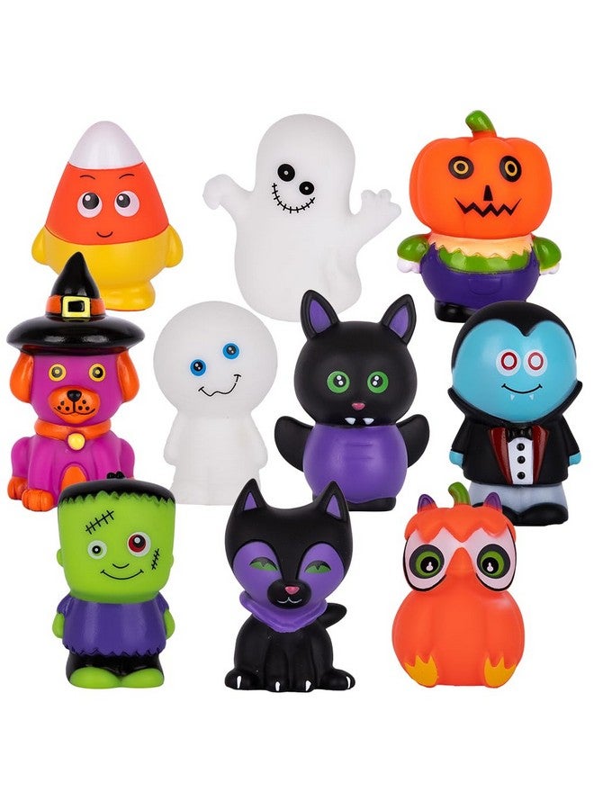ArtCreativity Assorted Halloween Rubber Characters for Kids, Pack of 10, Trick or Treat Supplies, Goodie Bag Fillers, Party Favors, Halloween Themed Bathtub Toys - Image 1