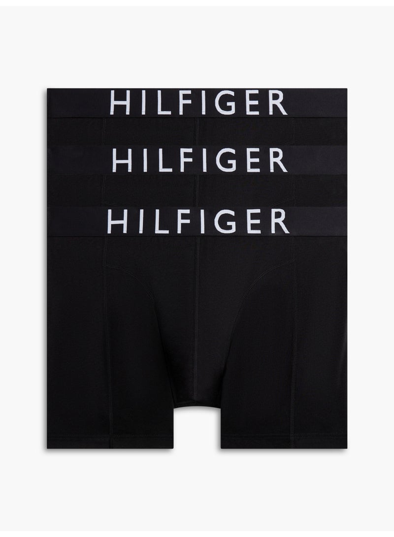 TOMMY HILFIGER 3 Pack Cotton Stretch Boxer Briefs - Image 1